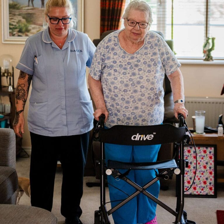 DACCS staff doing personal Home Care in Tavistock