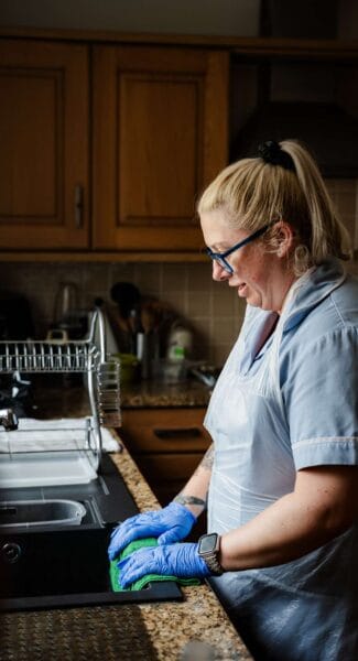 DACCS personal care worker working in a Tavistock home